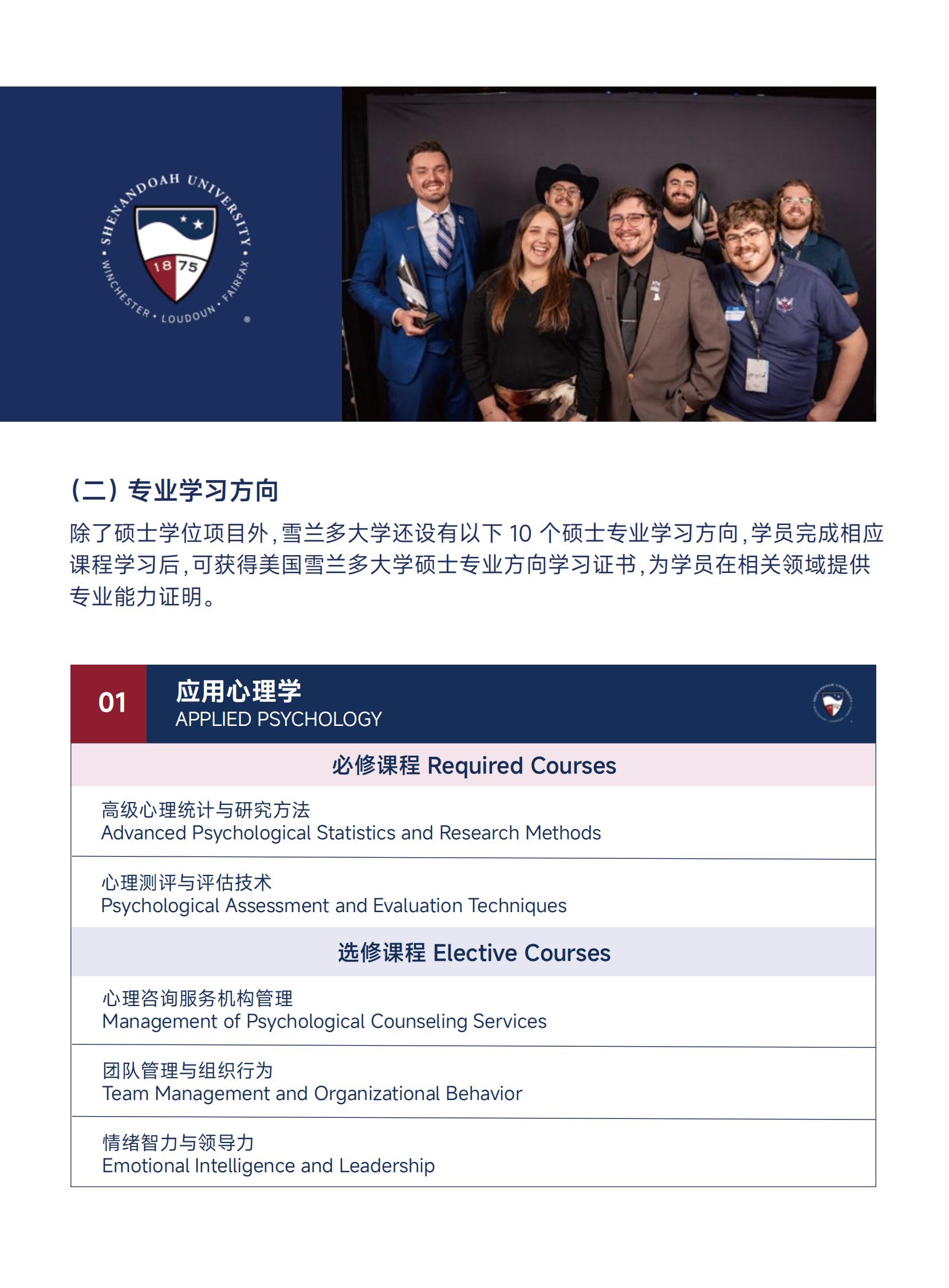 美国雪兰多大学全球工商管理硕士（专业方向）