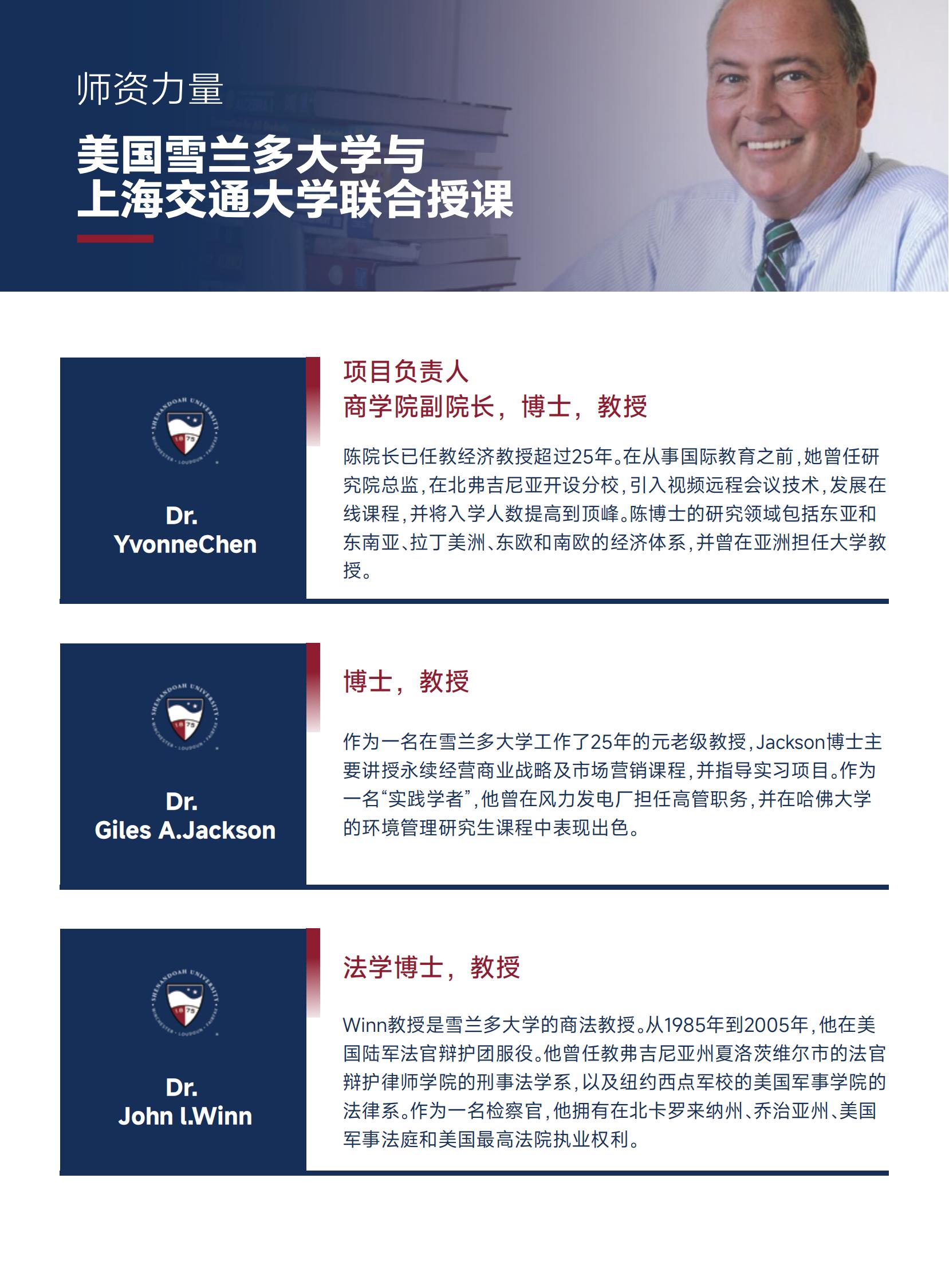 美国雪兰多大学全球工商管理硕士（专业方向）